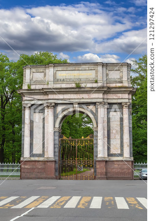 Orlovsky Gate, Pushkin, Russia 121297424