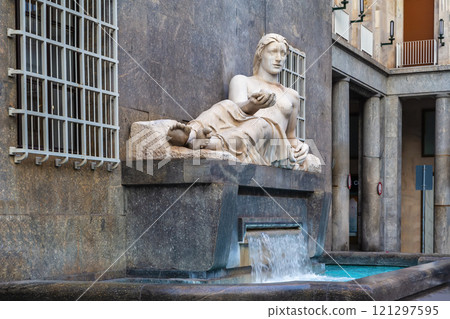 Fountain of La Dora, Turin, Italy Fountain of La Dora, Turin, Italy 121297595