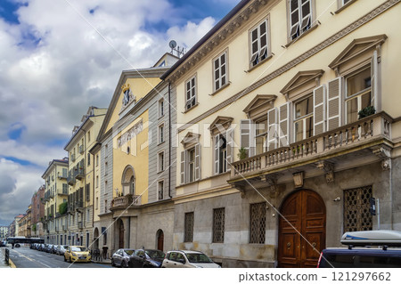 Street in Turin, Italy 121297662