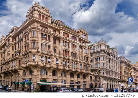 Street in Genoa, Italy 121297779
