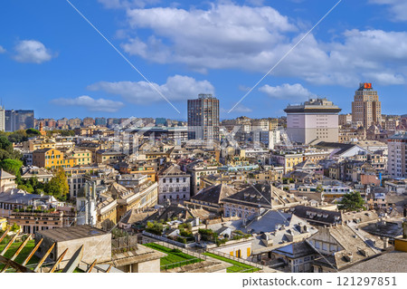 View of Genoa, Italy 121297851