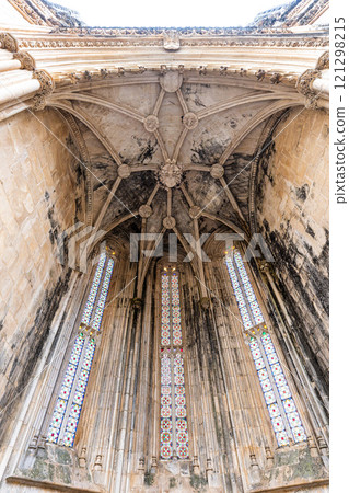 The Capelas Imperfeitas, Unfinished Chapels of Monastery of Batalha at Batalha, Portugal. The Capelas Imperfeitas, Unfinished Chapels of Monastery of Batalha at Batalha, Portugal. 121298215