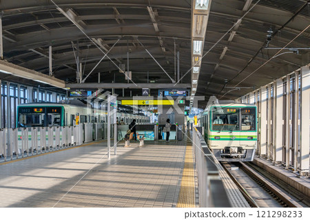 Sendai City Subway Yaotome Station platform 1000N series 121298233