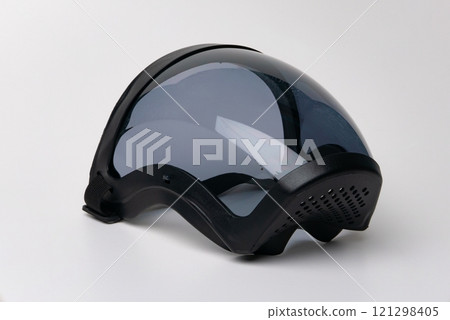 Helmet and personal protective equipment (PPE) isolated on white background. Service of rescue concept. Helmet and personal protective equipment (PPE) isolated on white background. Service of rescue concept. 121298405