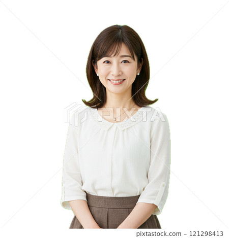 一個面向前方的女人 121298413