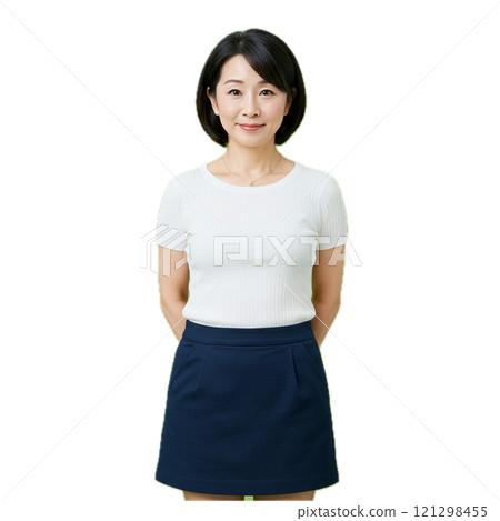 A woman facing forward A woman facing forward 121298455