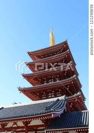 Five-storied pagoda of Senso-ji Temple 121298656