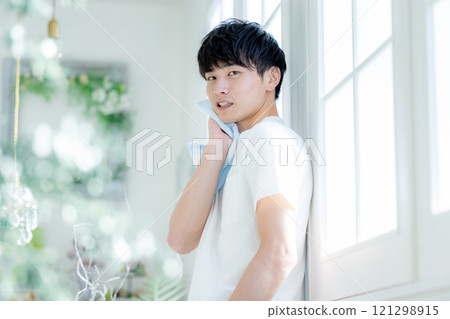 A young man with a smile A young man with a smile 121298915