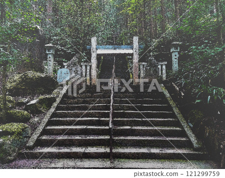 恐怖風格（鳥居和樓梯） 121299759