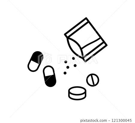 Simple medicine illustration vector Simple medicine illustration vector 121300045