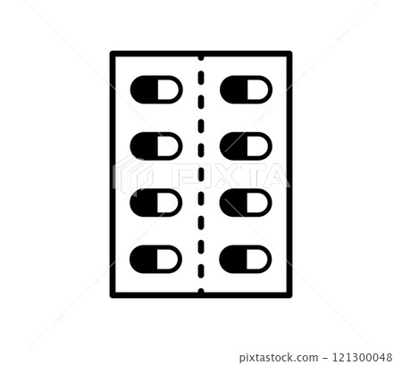 Simple capsule illustration vector Simple capsule illustration vector 121300048