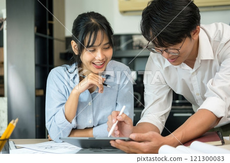 Engineer, architects working together. Engineer, architects working together. 121300083