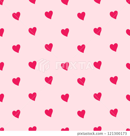Heart and love doodle hand drawn seamless pattern background for wrapping, illustration, valentine and celebration. Minimalist Heart and love doodle hand drawn seamless pattern background for wrapping, illustration, valentine and celebration. Minimalist 121300173
