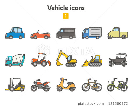 Vehicle icon collection 1 Vehicle icon collection 1 121300572