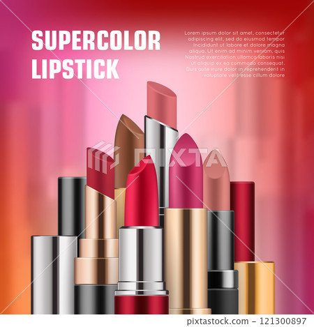 Set of lipsticks for ads Set of lipsticks for ads 121300897