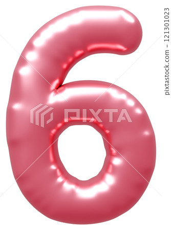 3D image_balloon_6_pink 121301023