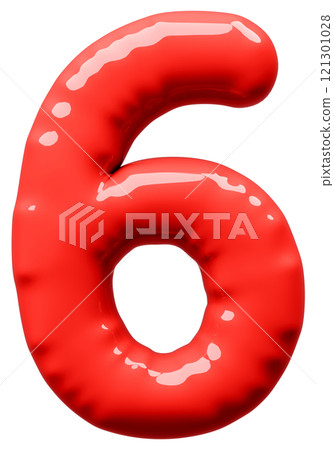 3D image_balloon_6_red 121301028