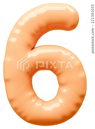 3D image_balloon_6_orange 121301035