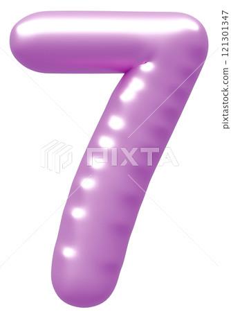 3D image_balloon_7_purple 121301347