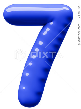3D image_balloon_7_blue 3D image_balloon_7_blue 121301349