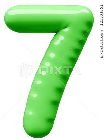 3D image_balloon_7_green 3D image_balloon_7_green 121301351