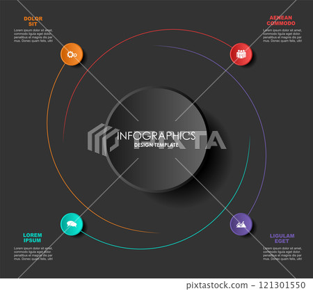 Infographic design template with place for your data. Vector illustration. Infographic design template with place for your data. Vector illustration. 121301550