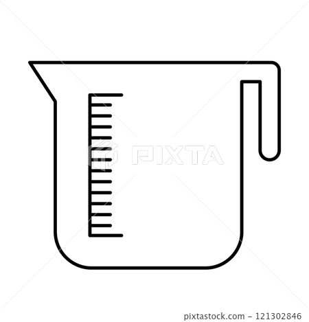 Measuring cup icon simple 121302846