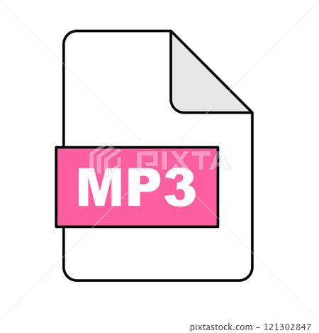 MP3 file illustration 121302847
