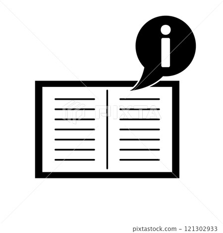 Silhouette of a manual 121302933