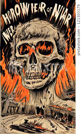 Nuclear War Horror Concept. The end of the world. Apocalypse. Nuclear War Horror Concept. The end of the world. Apocalypse. 121303179