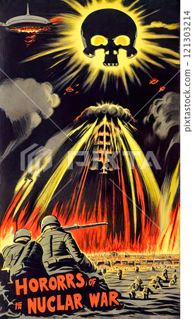 Nuclear War Horror Concept. The end of the world. Apocalypse. 121303214