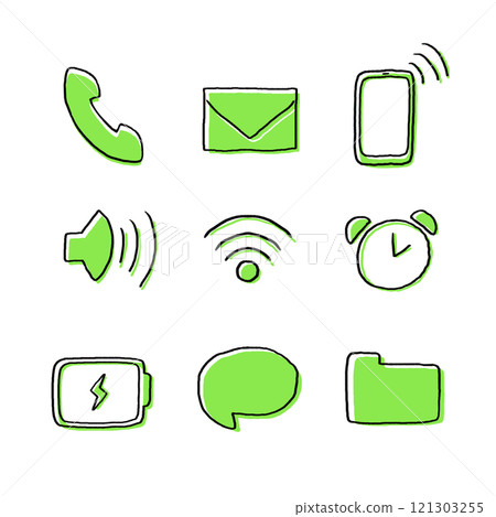 Hand-drawn: Simple Icons Hand-drawn: Simple Icons 121303255