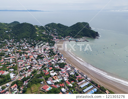 Tourist town San Juan Del Sur in Nicaragua Tourist town San Juan Del Sur in Nicaragua 121303276