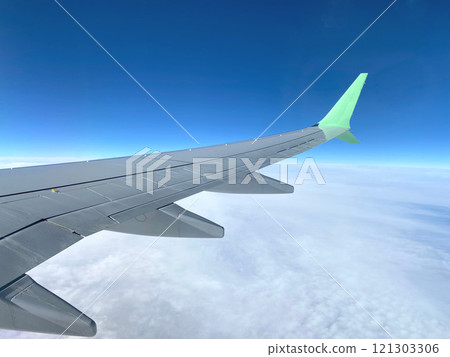 Landscape seen from an airplane 121303306