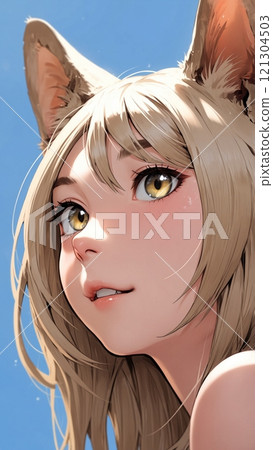 Cat ears girl 121304503