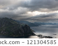 Mountain Landscape in Lofoten, Norway 121304585