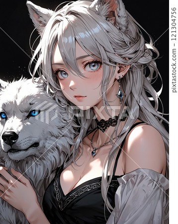 狼頭髮的美麗女孩 狼頭髮的美麗女孩 121304756