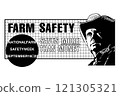 Farm Safety banner Title vector design illustration 121305321