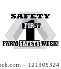 Farm Safety banner week Title vector design illustration 121305324