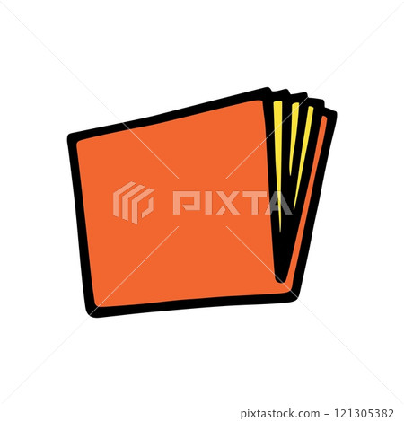 Doodle book or notebook icon, handdrawn with thin line Doodle book or notebook icon, handdrawn with thin line 121305382