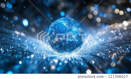 stars planet earth background full. Abstract view of glass fibers planet earth stars planet earth background full. Abstract view of glass fibers planet earth 121306027