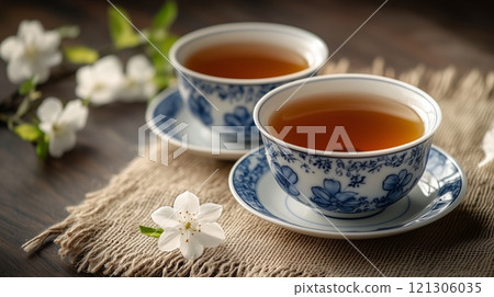 tea cups refreshing. embroidered cup blossoms tea tablecloths jasmine 121306035