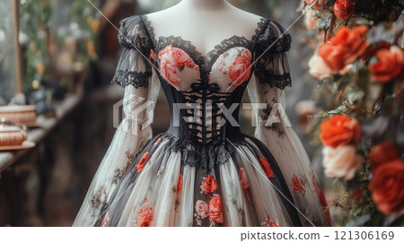 Bridgerton tea party elegant dress 121306169