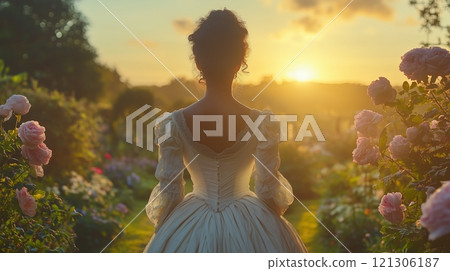 Bridgerton walks in the garden 121306187