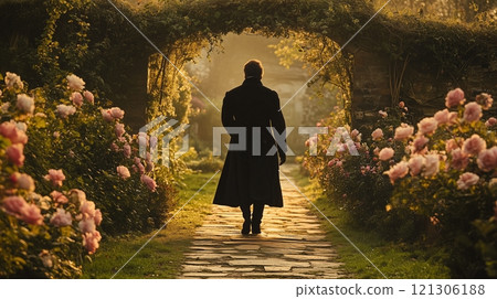 Bridgerton walks in the garden 121306188