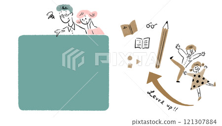 Parents worried as they look at the flipboard and images of their children's improved studies Parents worried as they look at the flipboard and images of their children's improved studies 121307884