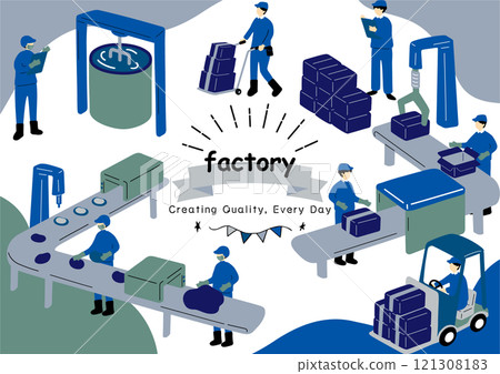 在工廠工作的人 在工廠工作的人 121308183