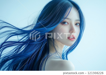 藍頭髮的女人 藍頭髮的女人 121308226