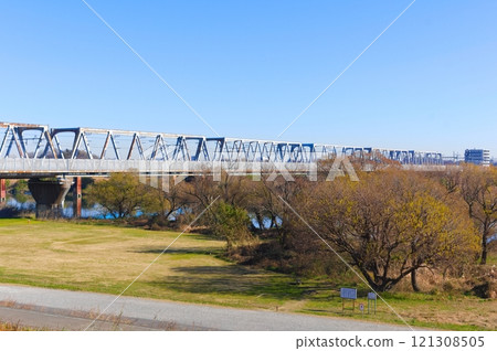 Tsukuba Express Overpass, Misato City, Saitama Prefecture December 2024 121308505