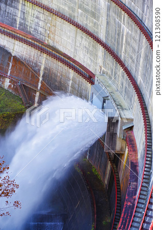 Dam landscape Dam landscape 121308590